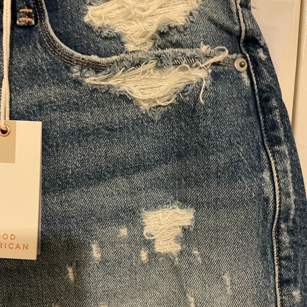 Good American denim shorts